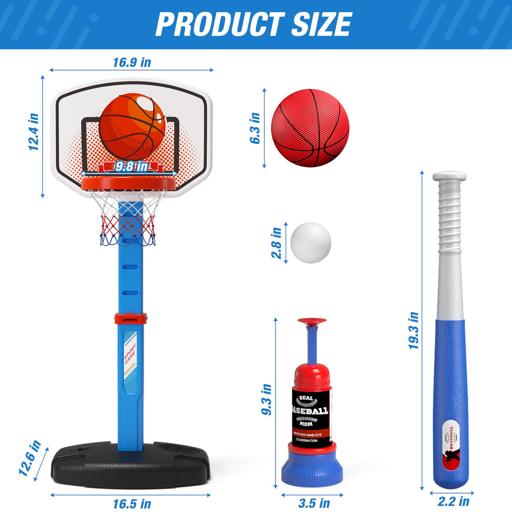 HYES blue 2-in-1 set, engaging kids in active play anywhere