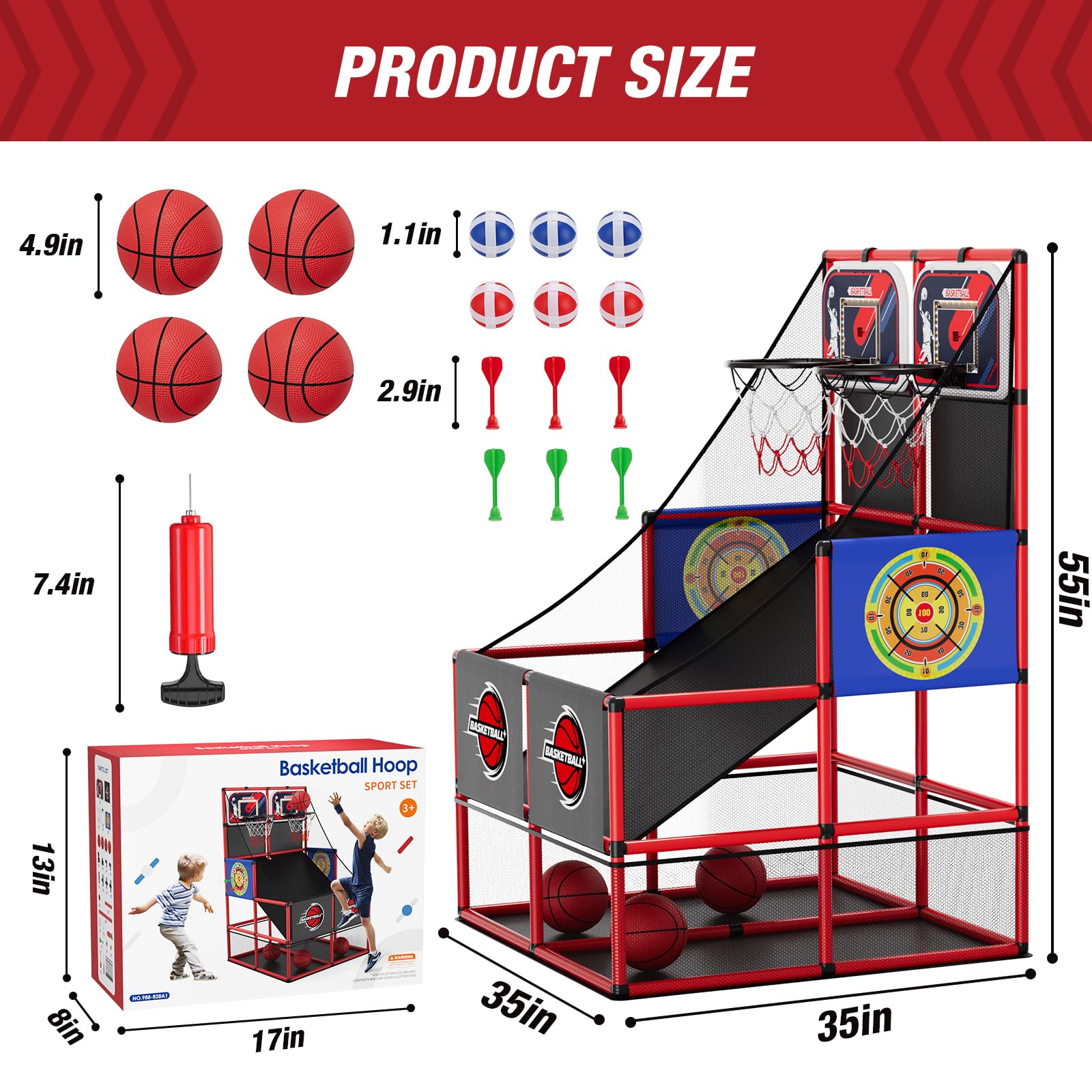 HYES compact home arcade set fits small spaces