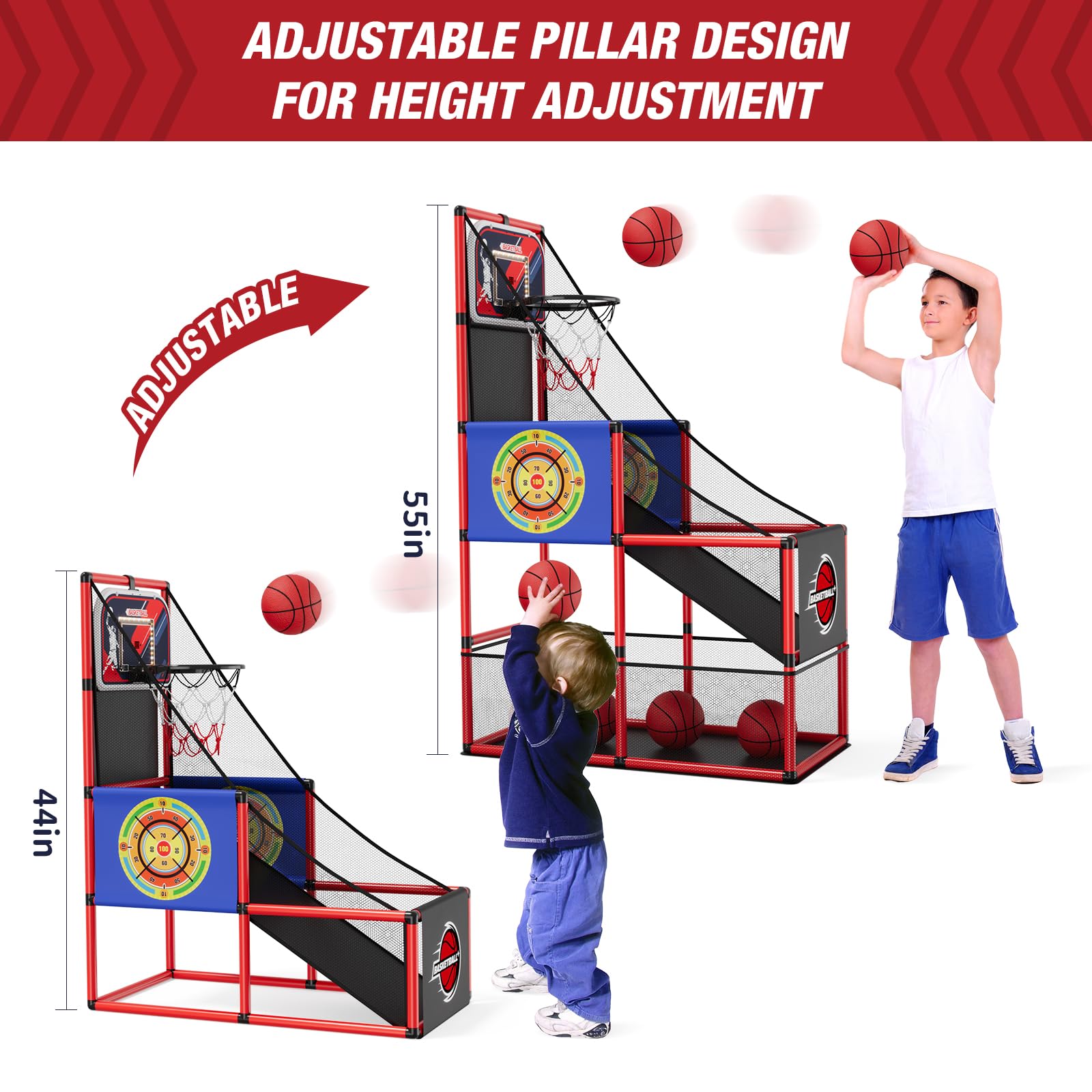 HYES Easy assembly and convenient bottom storage keep play areas tidy