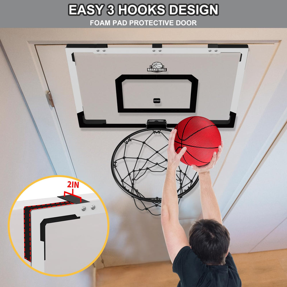 HYES easy-install hook-over-door setup fits most rooms.