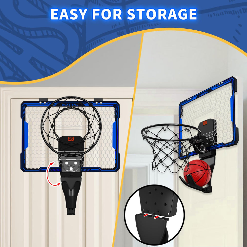 HYES foam-backed backboard protects doors and reduces noise.