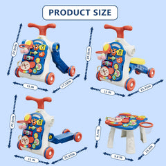 HYES blue push walker presented as a thoughtful baby gift idea.