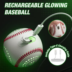 HYES glow baseball dust-protected USB-C charging port lasts longer.