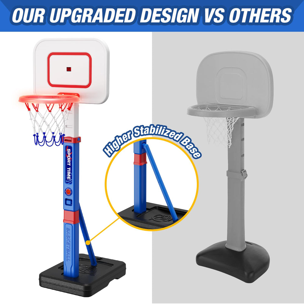 HYES 55-inch adjustable hoop growing with child