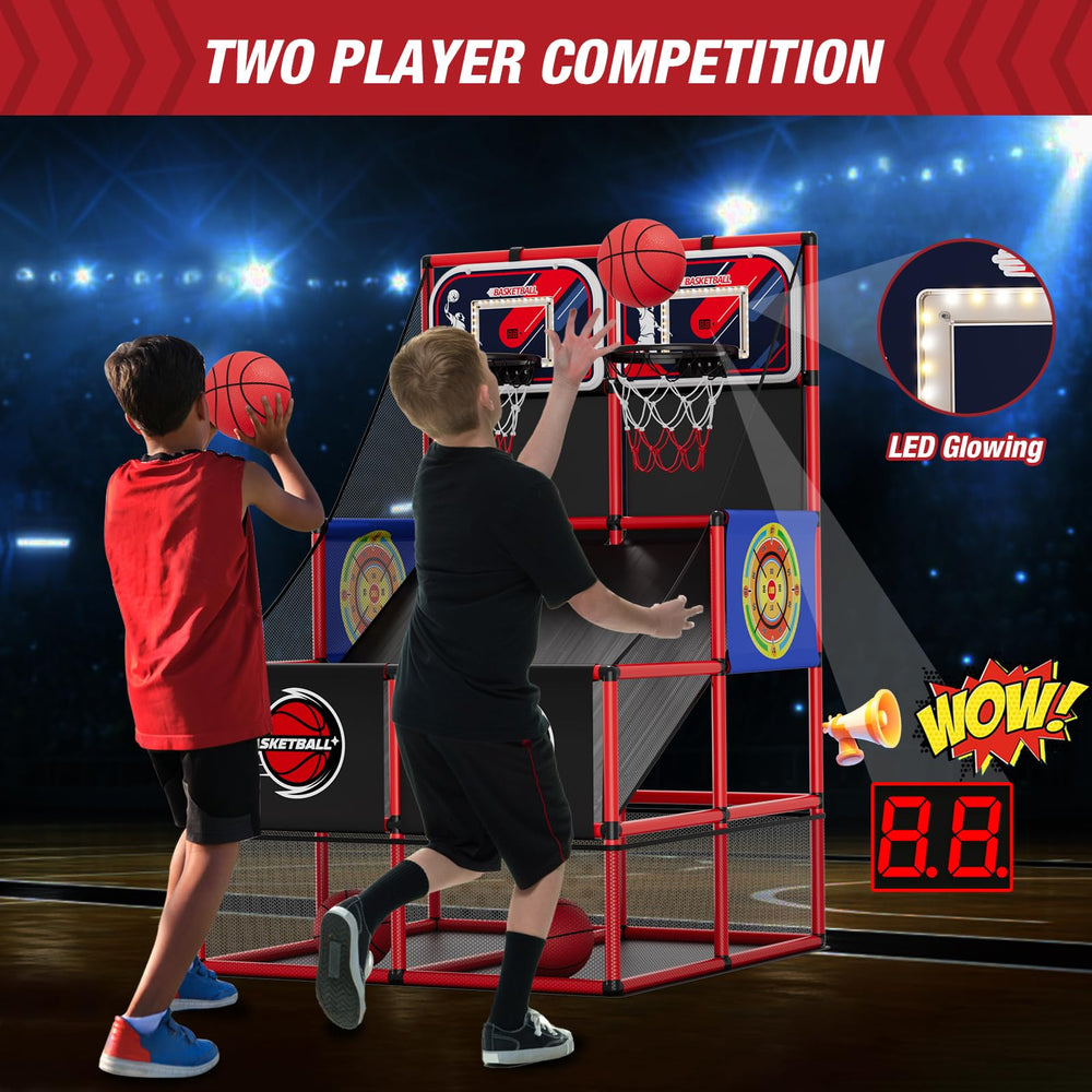 HYES height-adjustable arcade pillar supports growing players
