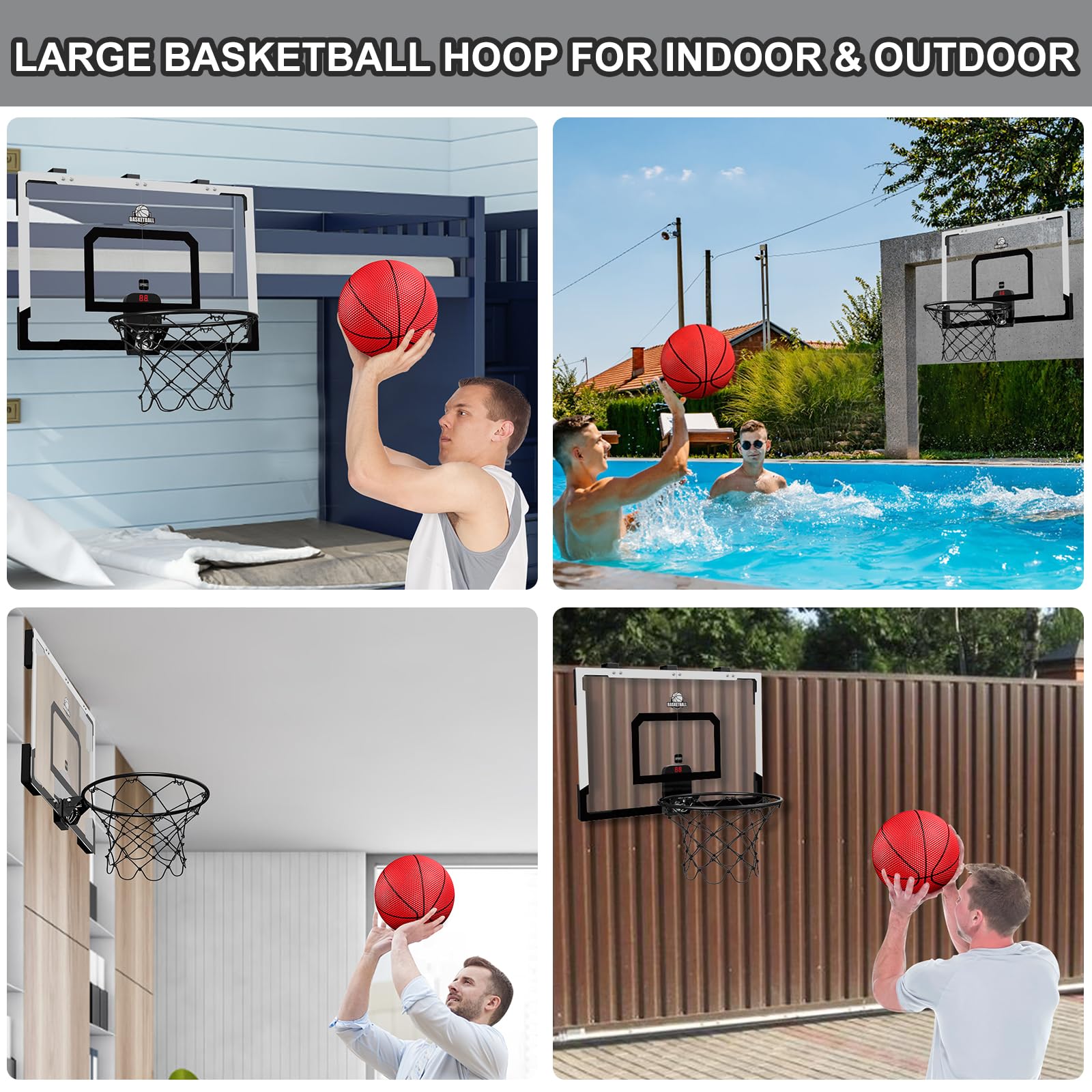 HYES included large and small basketballs for all ages