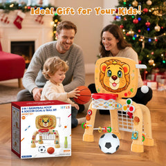 HYES indoor-outdoor setup for versatile toddler play