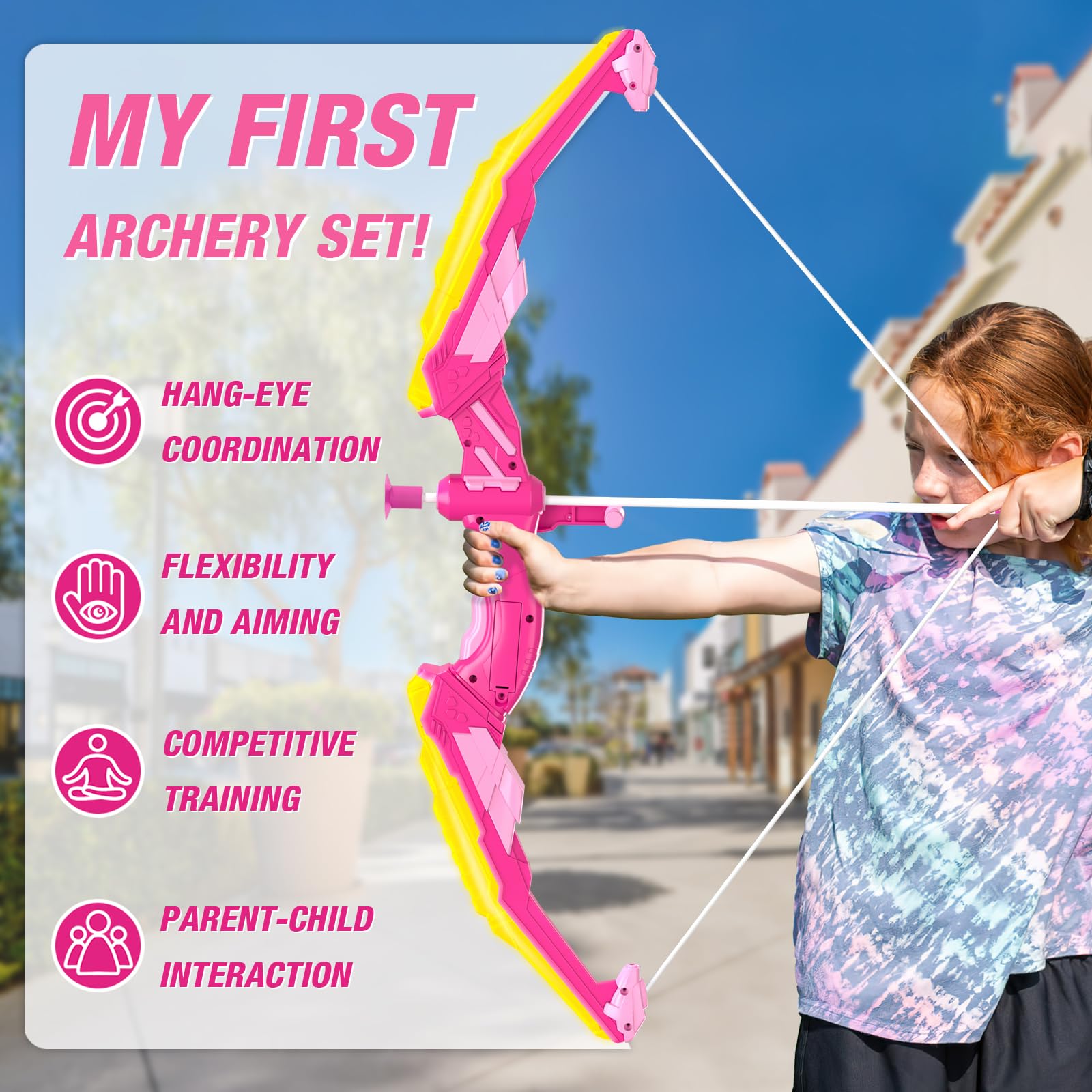Children enjoying indoor HYES archery for family fun