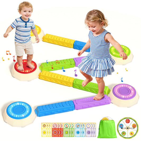 HYES Light Up Stones glow with piano tones for engaging sensory play.