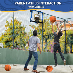 HYES includes three balls for immediate family play