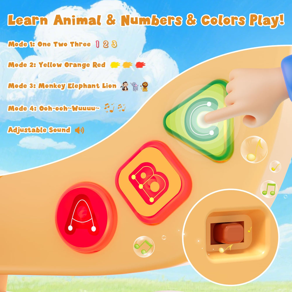 HYES Montessori ABC panel introducing letters and animal sounds
