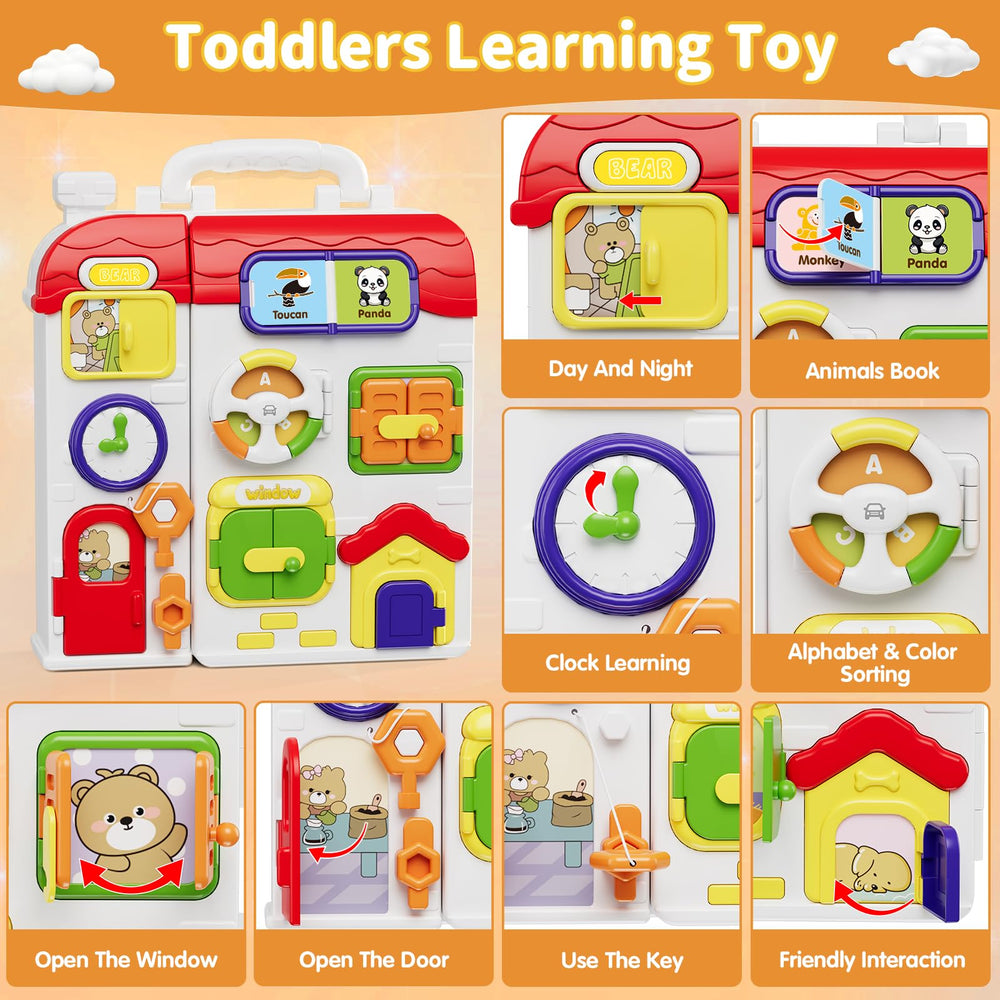 HYES Busy Board shoelace tying promotes fine motor skills and coordinated hand movements.