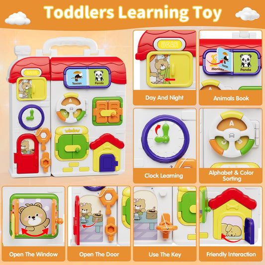 HYES Busy Board shoelace tying promotes fine motor skills and coordinated hand movements.
