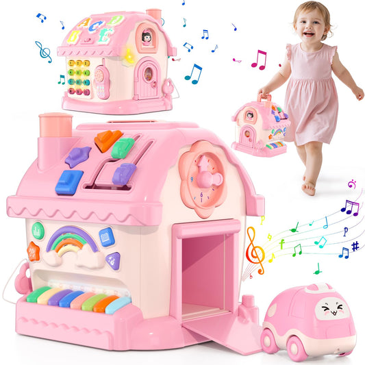 HYES Musical House Toy open panel invites discovery of sounds and stories.