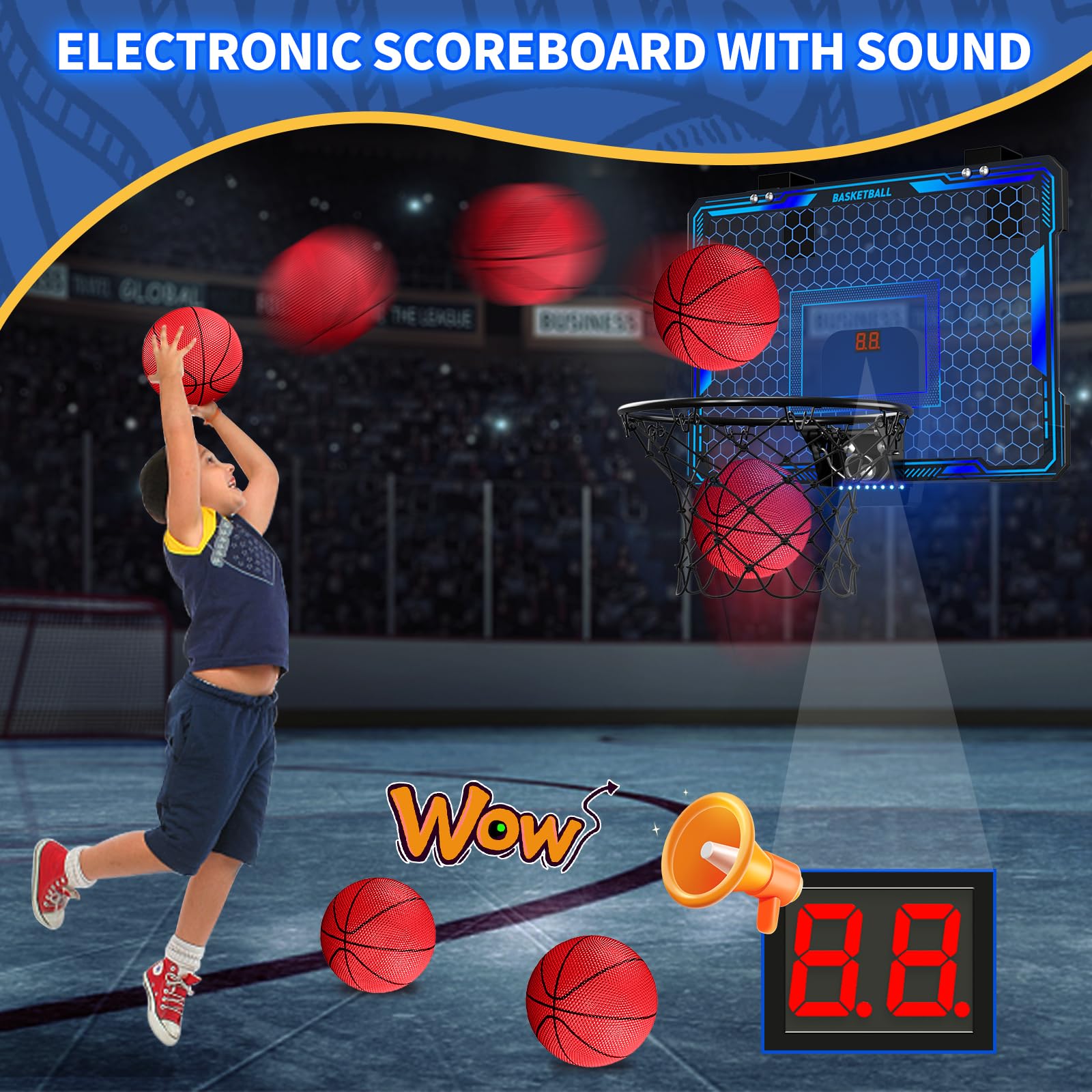 HYES remote control shows modes for varied, interactive play.
