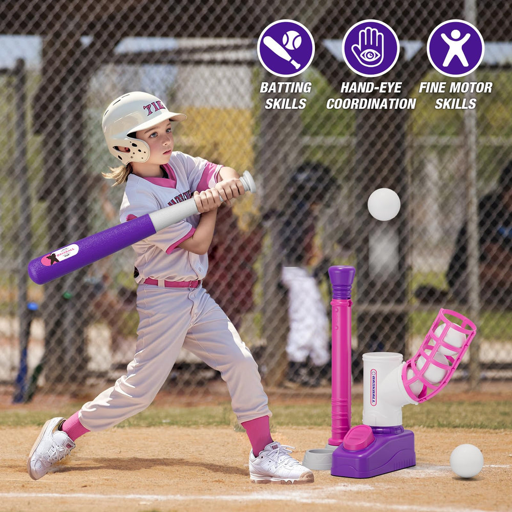 HYES Tball Set is designed for outdoor play for kids aged 3 to 5.