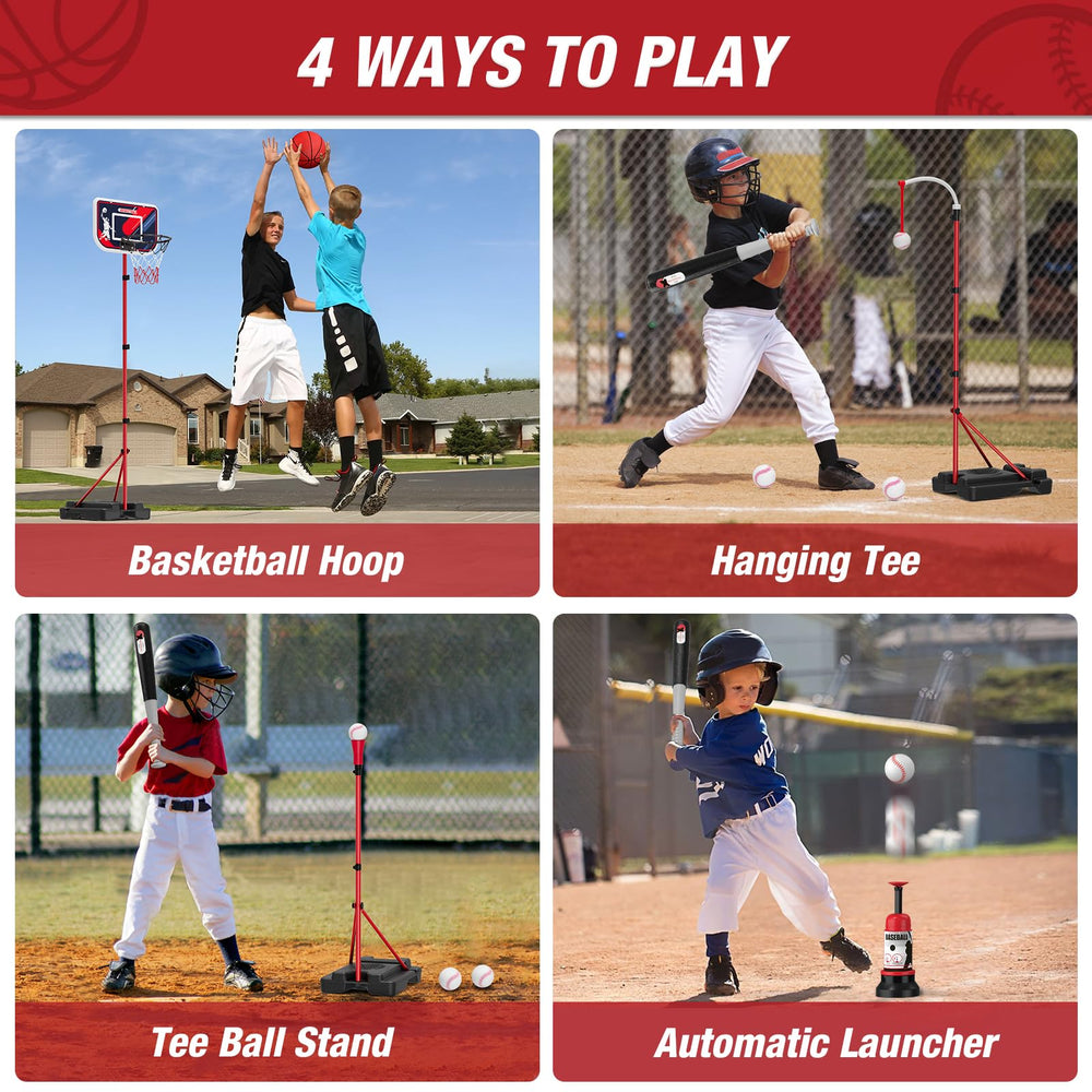 HYES T-ball stand adjustable height for growing players