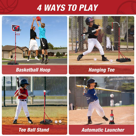 HYES T-ball stand adjustable height for growing players