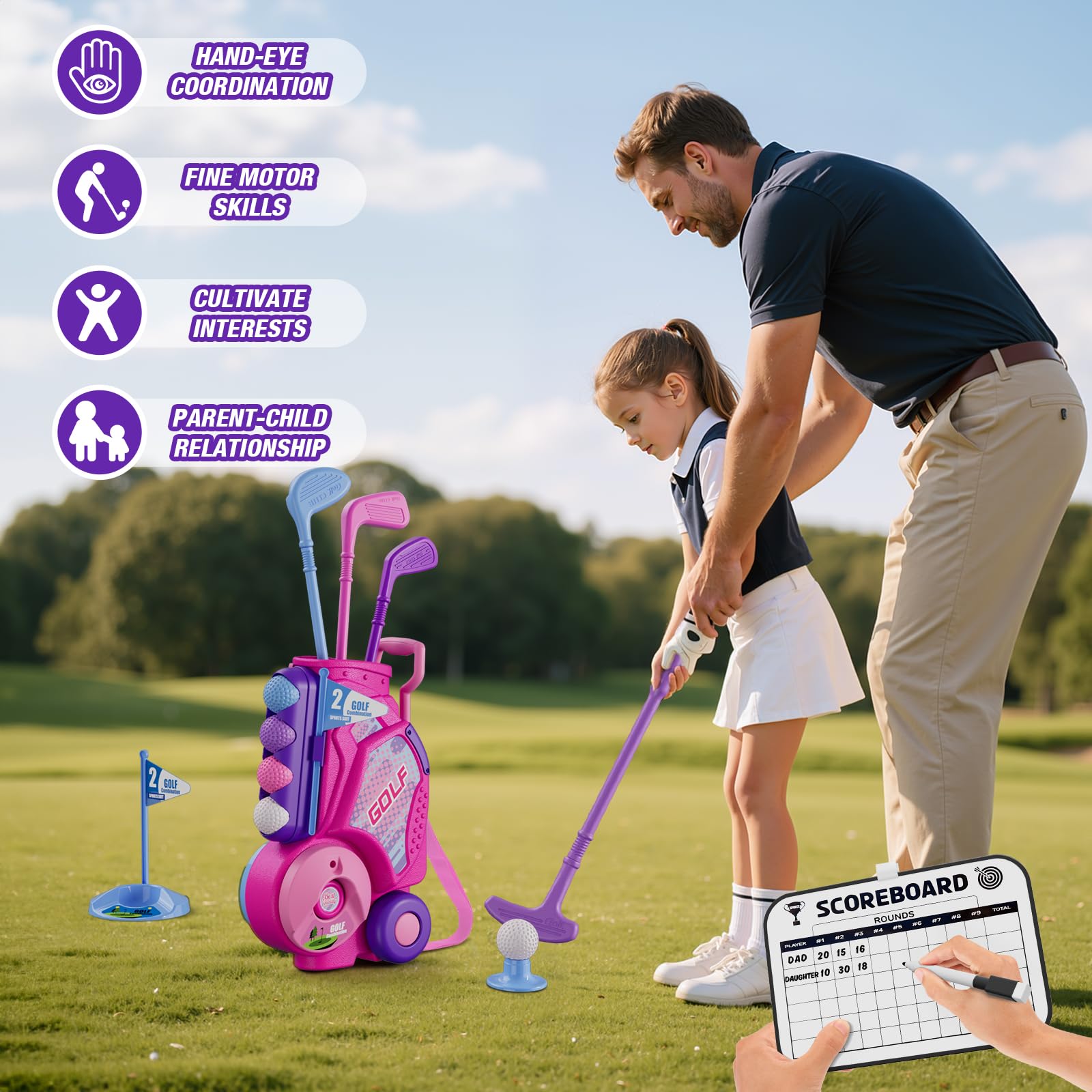 The HYES extendable-cart handle makes carrying the full set effortless
