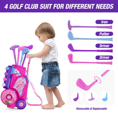 The HYES putting mat includes approachable obstacles for fun putting practice