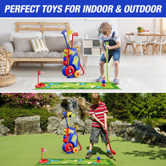 HYES Toddler Golf Set scoreboard adds friendly competition.