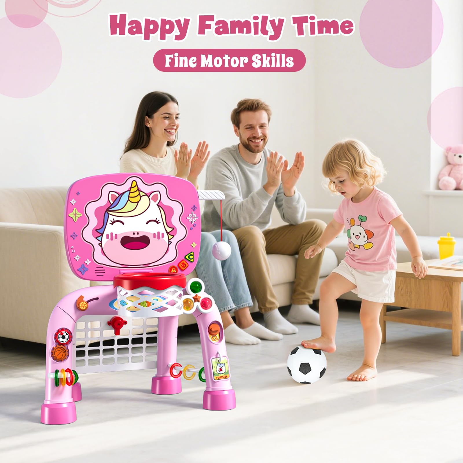 HYES Unicorn Busy activity board for indoor or outdoor play