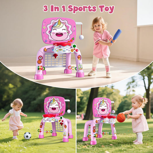 HYES Unicorn Sports Center soccer goal promotes kicking and leg development