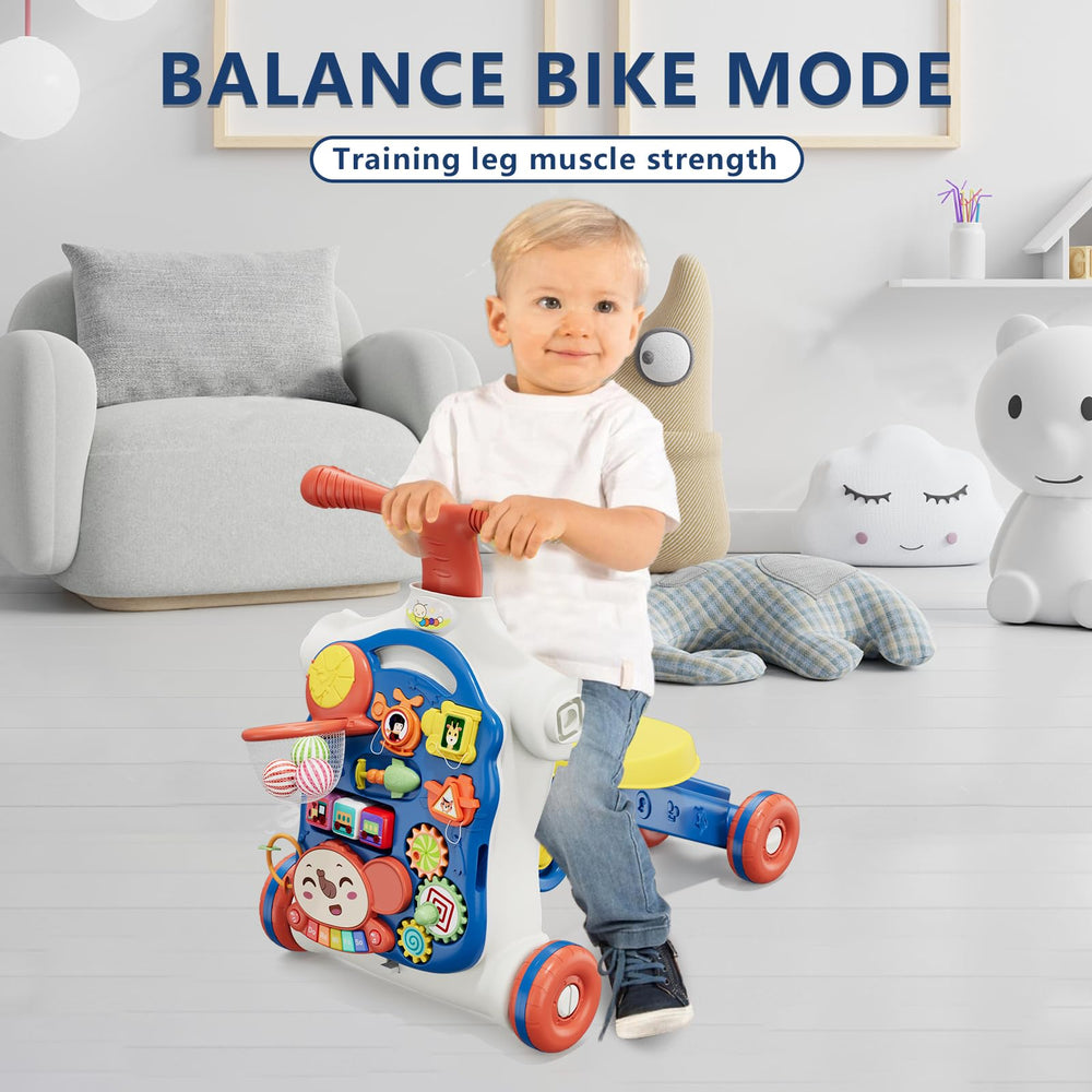 HYES blue walker tri-structural base supporting stable stepping.