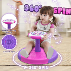 HYES Unicorn sit and spin toy seat offers smooth rotation for developing gross motor skills.