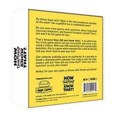 Hygge Games How Did You Know That? playing setup enables quick start and smooth game night.