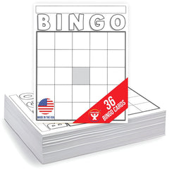 Hygloss bingo cards large white front view with writable surface for classroom games