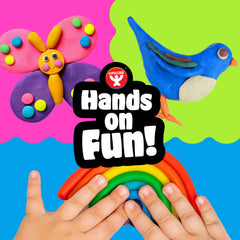 Hygloss Play Dough white color perfect for color-mixing and texture exploration.