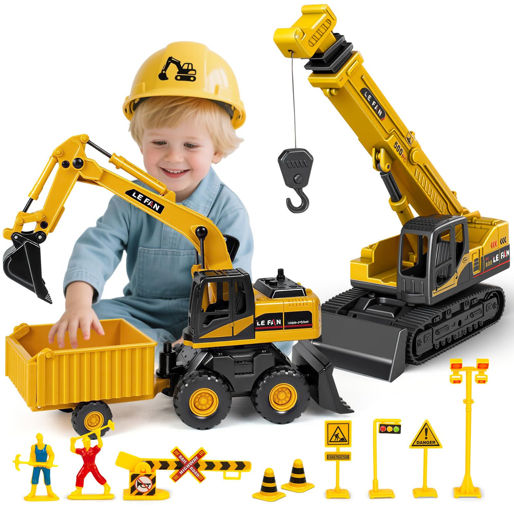 Hymaz 3-in-1 front-view crane with adjustable arms for imaginative play