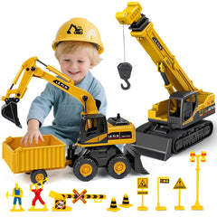 Hymaz 3-in-1 front-view crane with adjustable arms for imaginative play