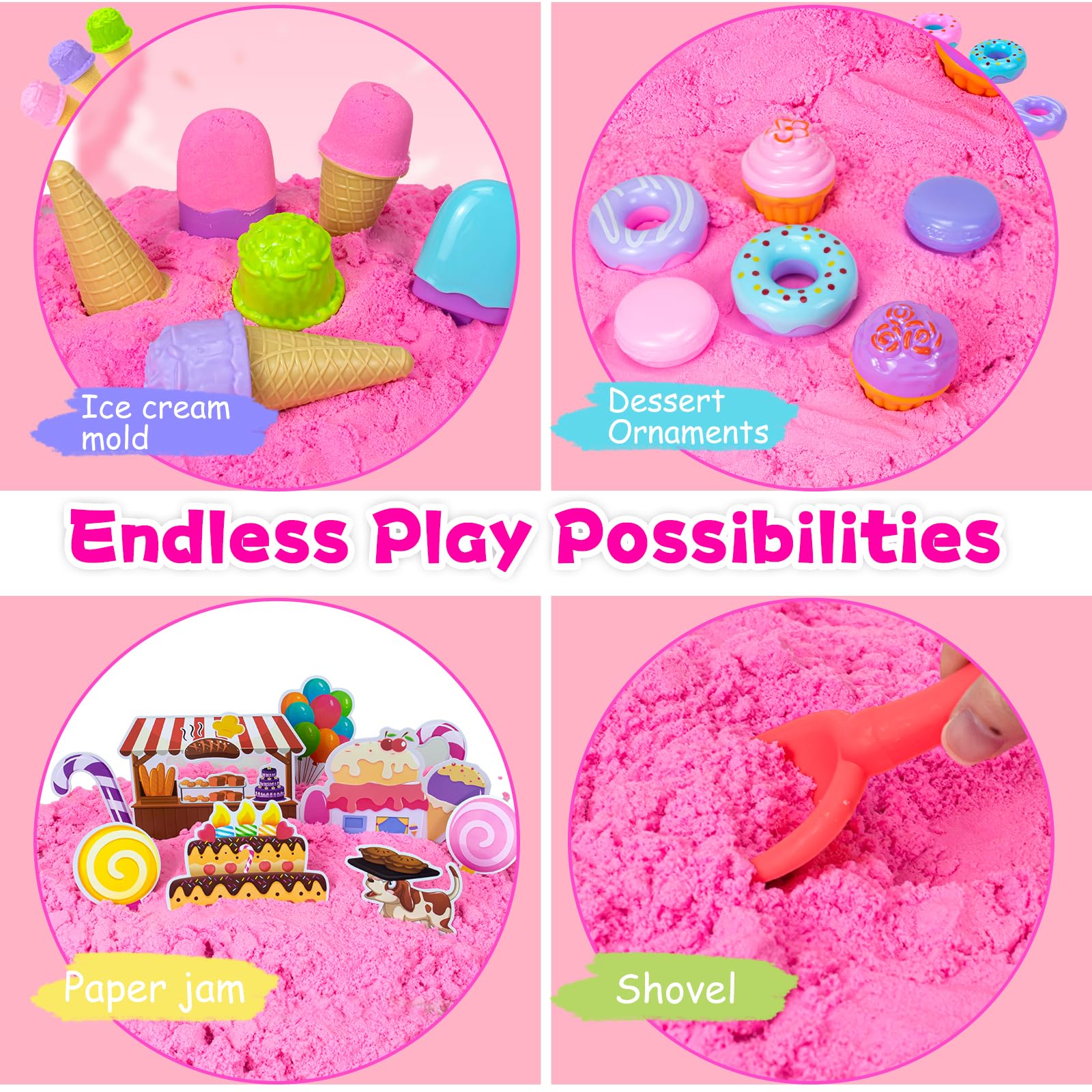Hymaz cleaning tools included for quick tidy after play
