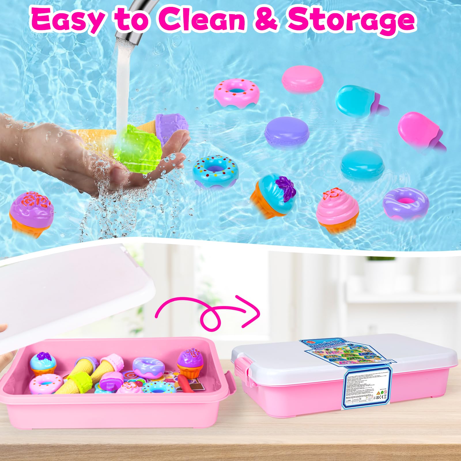 Hymaz pink sensory sand inviting tactile exploration in a bin
