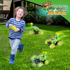 Hymaz RC Stunt Car rechargeable battery ensures quick, convenient sessions.