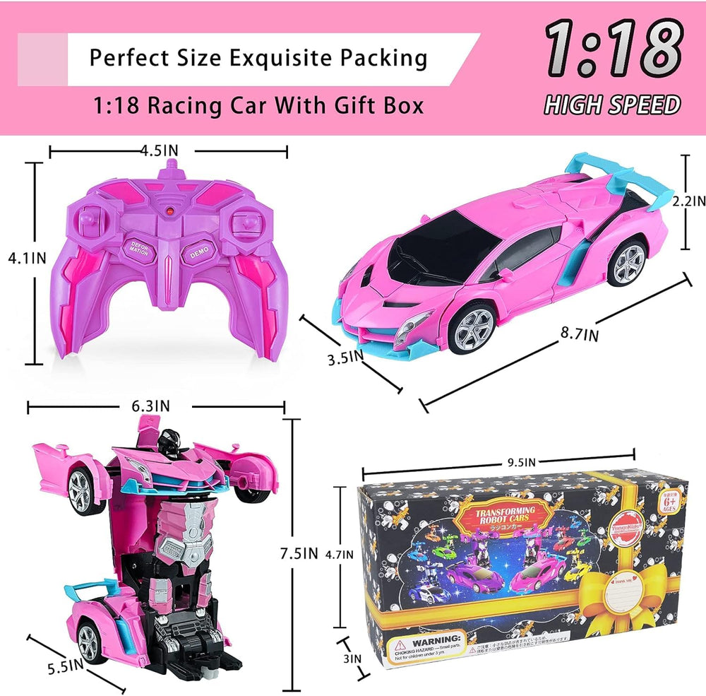 Hymaz Transform RC Car 1-18 scale adds realistic detail to playtime