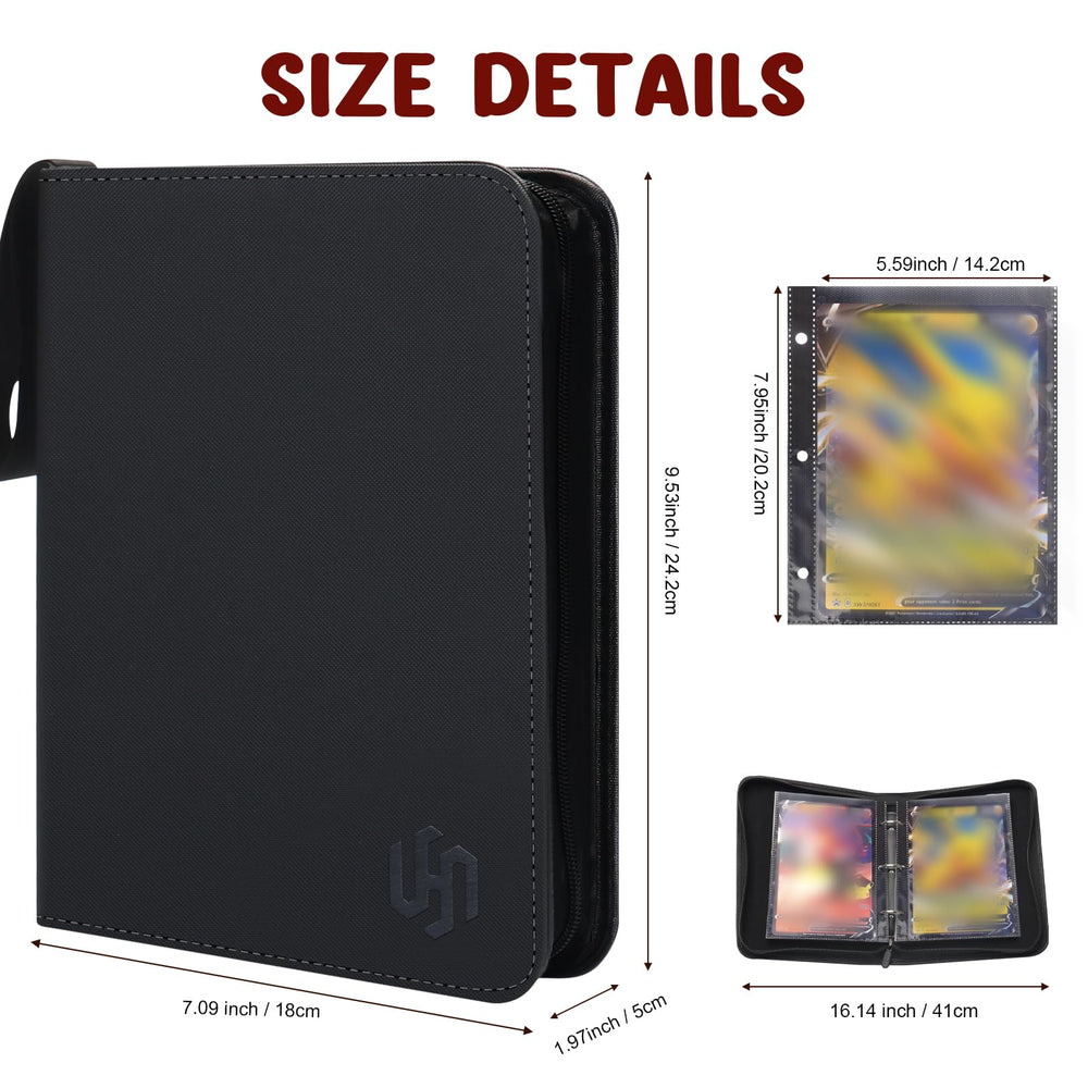 HYMENEX 3-ring buckle enables easy page addition and removal for customization.
