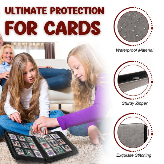 HYMENEX 324-capacity binder ready to organize a large trading card collection