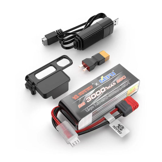 Hyper Go Angry Snail 2S3000 battery powering longer RC sessions.