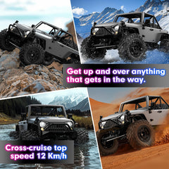 Hyper Go H12Y brushless-motor enables strong torque and smooth crawls