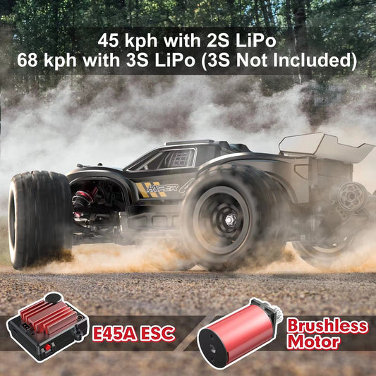 HYPER GO H16BM chassis shows rugged honeycomb design for impact resistance.