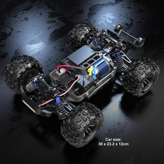 HYPER GO H16DR rugged off-road tires grip uneven surfaces for confident cornering.