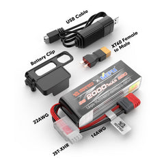 Hyper Go XT60 adapter and USB charger improve battery setup.