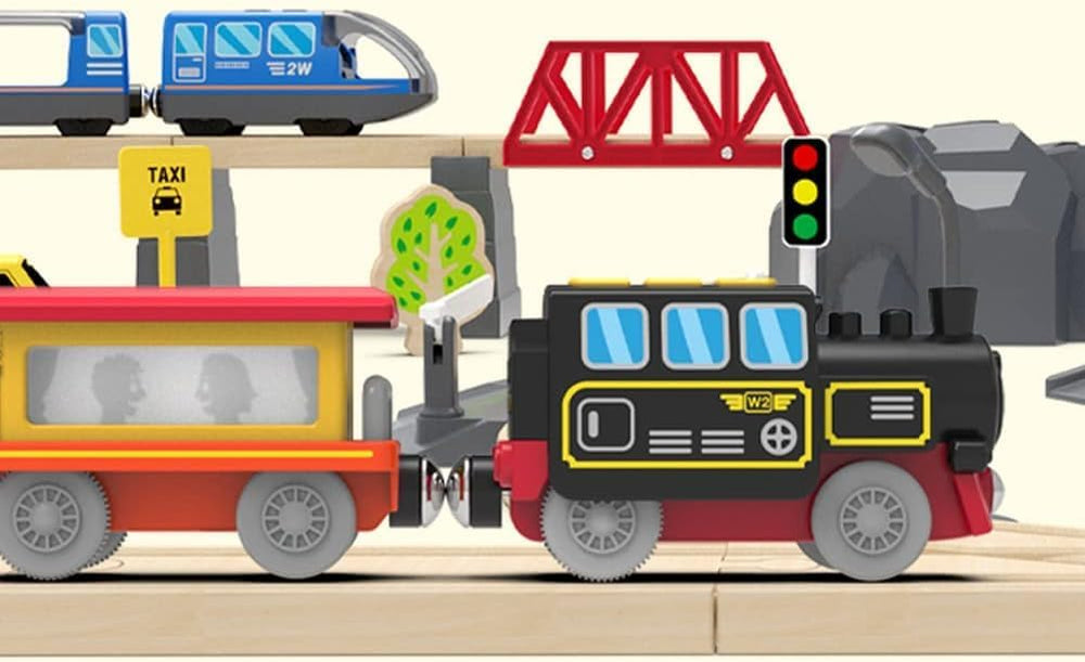 HYPERLIVING compatibility with Thomas, Brio, and Chuggington wooden tracks