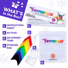 Hypertile HyperTiles instruction sheet for easy, organized building sessions.