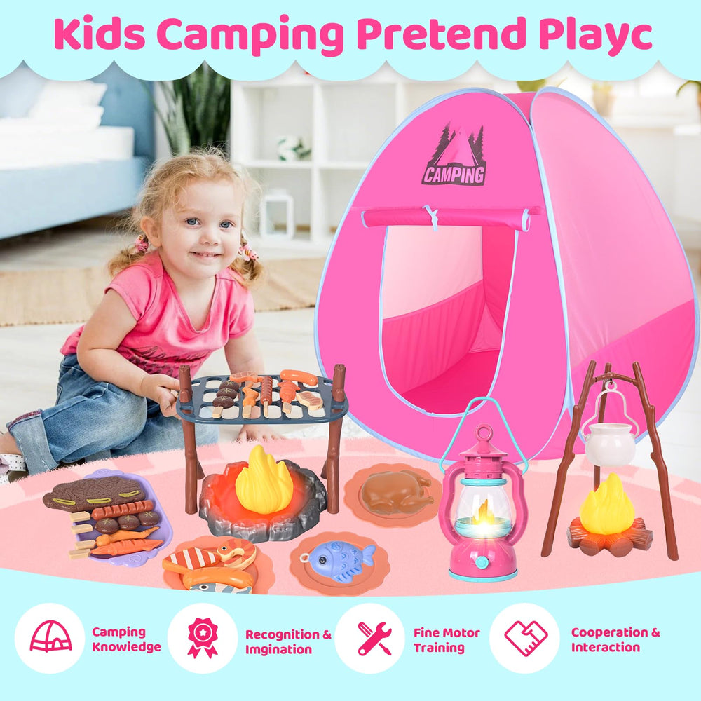 HYRENEE camping set campfire accessory enhances storytelling and pretend camping