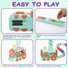 Hyvode Domino Train start button initiates play smoothly and safely