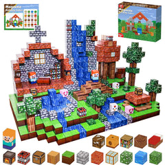 HYWEIQING magnetic blocks animal house set inspires imaginative play and spatial awareness
